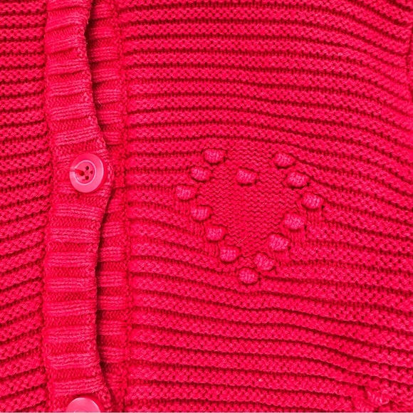 Hanna Andersson sherpa lined knitted button front hooded coat cardigan 140cm - Picture 5 of 13